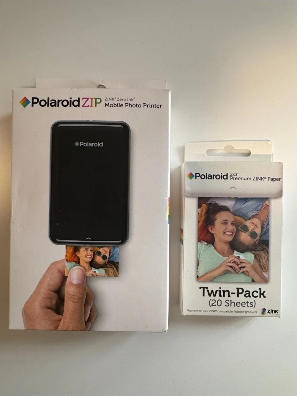 Polaroid ZIP Mobile Photo Printer and Photo Paper Twin-Pack